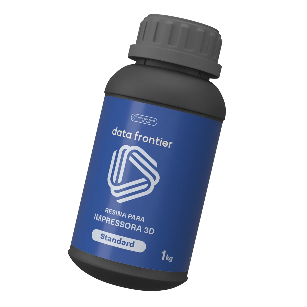 Frasco de resina 3D Standard Data Frontier, vista inclinada