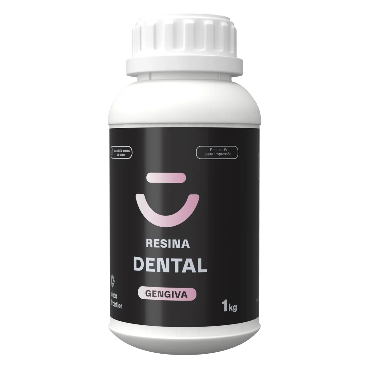 Frasco de 1 kg da resina 3D Dental Gengiva rosa da Data Frontier