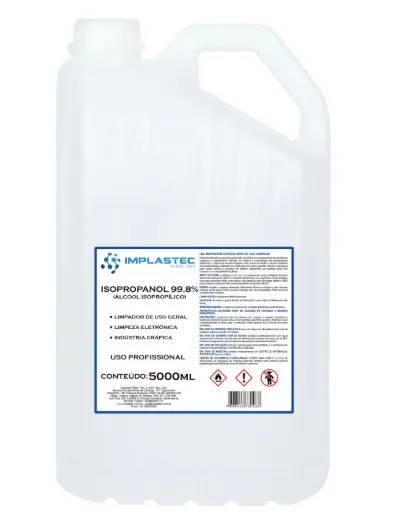 Álcool Isopropílico 99,8% — 5 litros