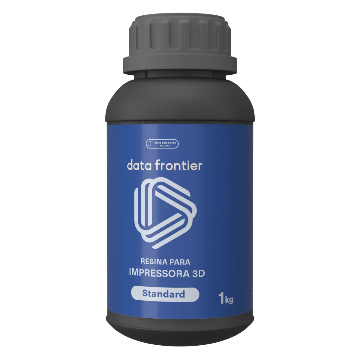 Frasco de 1 kg da resina 3D Standard Data Frontier