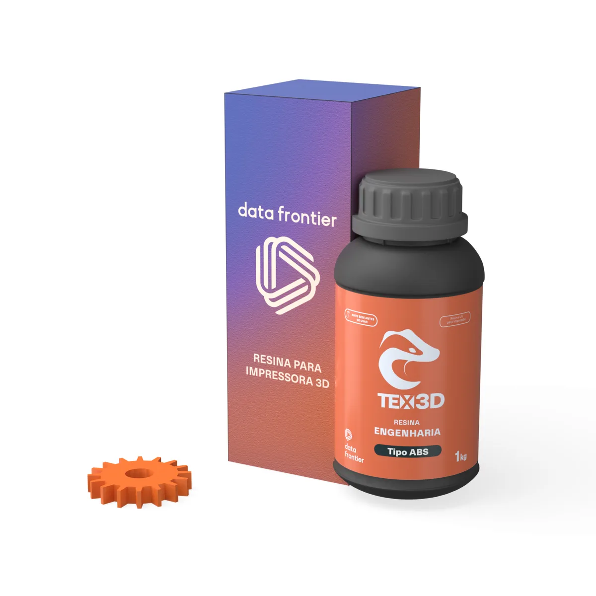 Resina 3D Engenharia TEX3D — Tipo ABS — peça impressa com o material