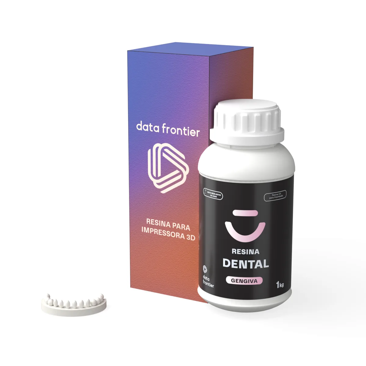 Resina 3D Dental Gengiva — peça impressa com o material