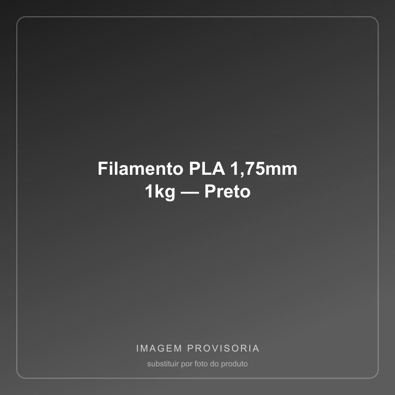 Filamento PLA 1,75mm 1kg — Preto