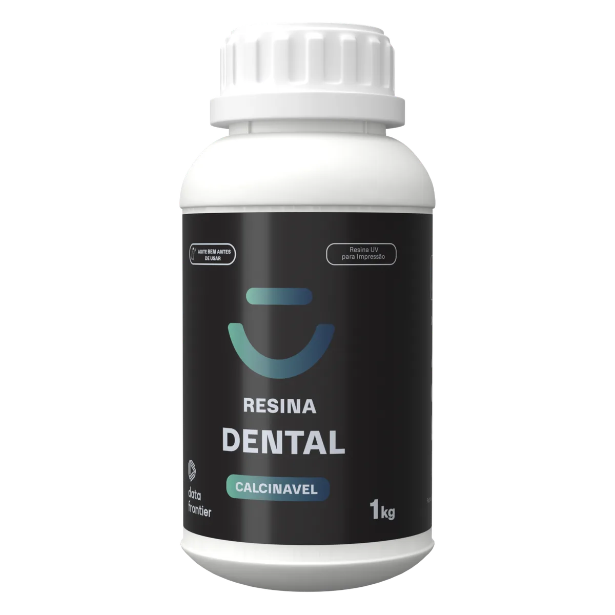 Frasco de 1 kg da resina 3D Dental Calcinável da Data Frontier